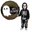 balon foliowy happy halloween z duszkiem betallic 18 rnd