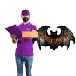 balon foliowy happy halloween z nietoperzem betallic 42 shp