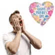 balon foliowy happy mothers day kwiaty amscan 18 hrt