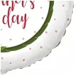 balon foliowy happy mothers day kwiaty dekoracja prezent na dzien matki bialy 18 rnd