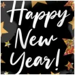 balon foliowy happy new year czarny holo amscan 22 shp