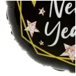balon foliowy happy new year czarny partypal 18 rnd