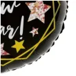 balon foliowy happy new year czarny partypal 18 rnd
