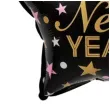 balon foliowy happy new year czarny partypal 18 str