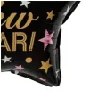 balon foliowy happy new year czarny partypal 18 str