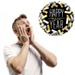 balon foliowy happy new year konfetti qualatex 18 rnd