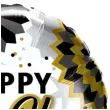 balon foliowy happy new year rozety bialo zloty qualatex 18 rnd