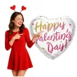 balon foliowy happy valentines day serce z brokatem qualatex 18 hrt
