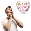 balon foliowy happy valentines day serce z brokatem qualatex 18 hrt