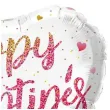 balon foliowy happy valentines day serce z brokatem qualatex 18 hrt
