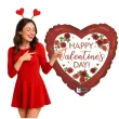 balon foliowy happy valentines serce i roze grabo 18 hrt