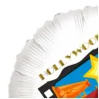 balon foliowy hollywood party nagroda bialy 18 rnd