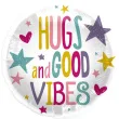 balon foliowy hugs and good vibes folat 18 rnd