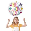 balon foliowy hugs and good vibes folat 18 rnd