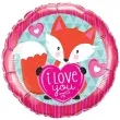 balon foliowy i love you lisek qualatex 18 rnd