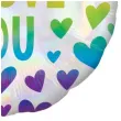 balon foliowy i love you tecza amscan 22 rnd