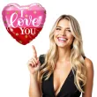 balon foliowy i love you w kropki qualatex 18 hrt