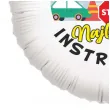 balon foliowy instruktor jazdy najlepszy znak bialy 18 rnd