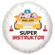 balon foliowy instruktor jazdy super bialy 18 rnd