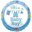 balon foliowy its a baby boy niebieski amscan 9 rnd