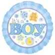 balon foliowy its a boy blekitny amscan 18 rnd
