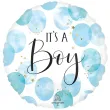 balon foliowy its a boy niebieski bialy amscan 18 rnd