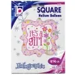 balon foliowy its a girl kwiatki rozowy betallic 18 shp