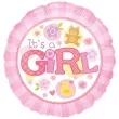 balon foliowy its a girl rozowy amscan 18 rnd