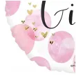 balon foliowy its a girl rozowy bialy amscan 18 rnd
