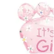 balon foliowy its a girl stopka rozowy amscan 32 shp