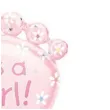 balon foliowy its a girl stopka rozowy amscan 32 shp