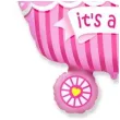 balon foliowy its a girl wozek rozowy flexmetal 14 shp