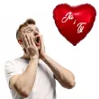balon foliowy ja i ty czerwony 18 hrt