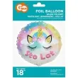 balon foliowy jednorozec pastelowy sto lat godan 18 rnd