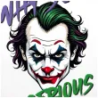 balon foliowy joker why so serious bialy 18 rnd