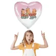 balon foliowy kapibara sto lat serce rozowy 18 hrt