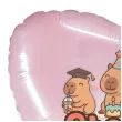 balon foliowy kapibara sto lat serce rozowy 18 hrt