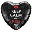 balon foliowy keep calm and kiss me qualatex 18 hrt