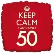 balon foliowy keep calm your only 50 creativeparty 18 sqr