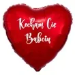 balon foliowy kocham cie babciu czerwony 18 hrt