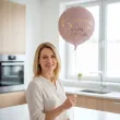 balon foliowy kocham cie mamo rozowy zloty partydeco 18 rnd