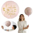 balon foliowy kocham cie mamo rozowy zloty partydeco 18 rnd