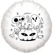 balon foliowy kolorowanka dynia i spolka bialy 18 rnd