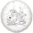 balon foliowy kolorowanka kot czarodziej bialy 18 rnd