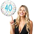 balon foliowy konfetti 40 lat blekit amscan 16 rnd