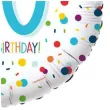 balon foliowy konfetti 40 lat blekit amscan 16 rnd
