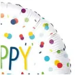 balon foliowy konfetti happy birthday amscan 16 rnd