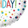 balon foliowy konfetti happy birthday amscan 16 rnd