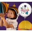 balon foliowy kosmiczne party napis bialy 18 rnd