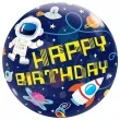 balon foliowy kosmos happy birthday qualatex bubbles 22 orb